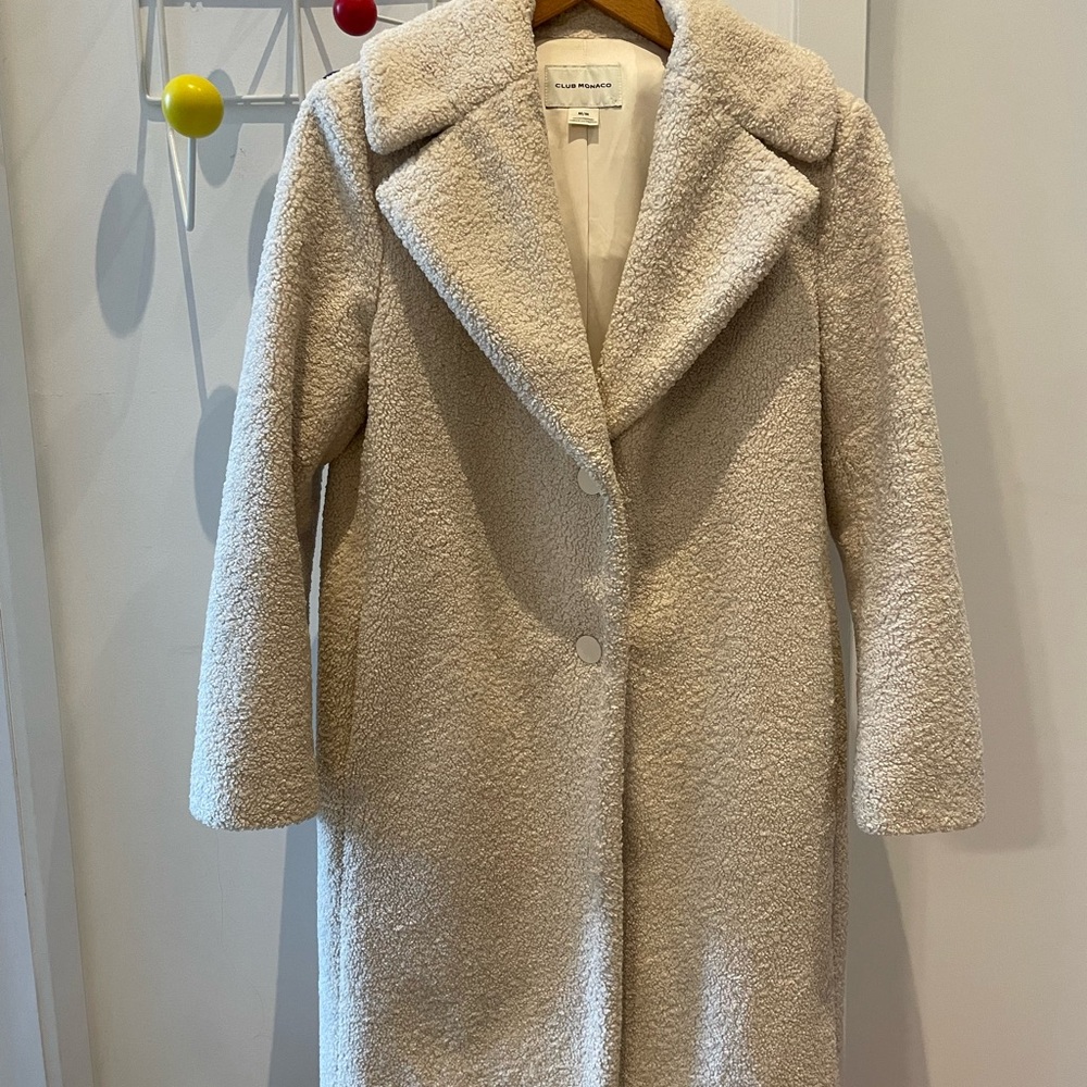 Chic Cream Teddy Coat